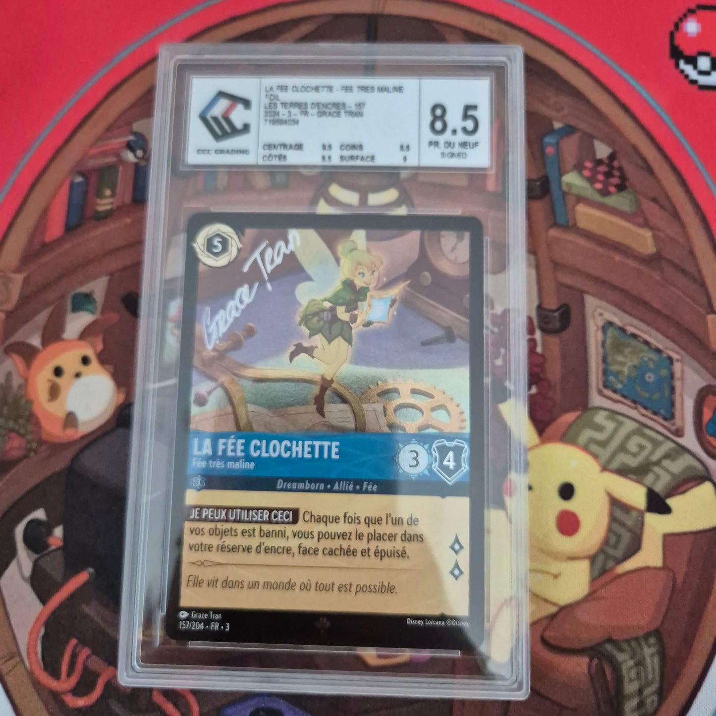 La Fée Clochette - Fée très maline 157/204 Super Rare Foil Signée CCC 8.5