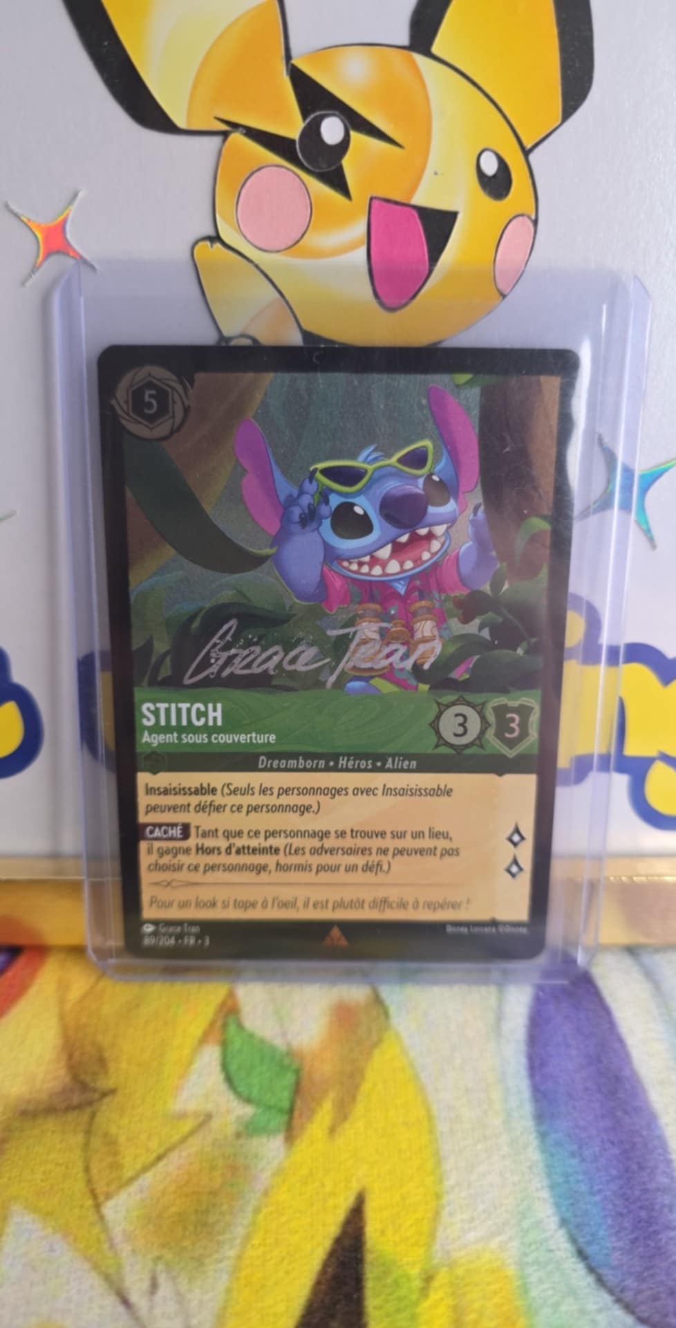 Stitch - Agent sous couverture - 89/204 Rare Foil Signée