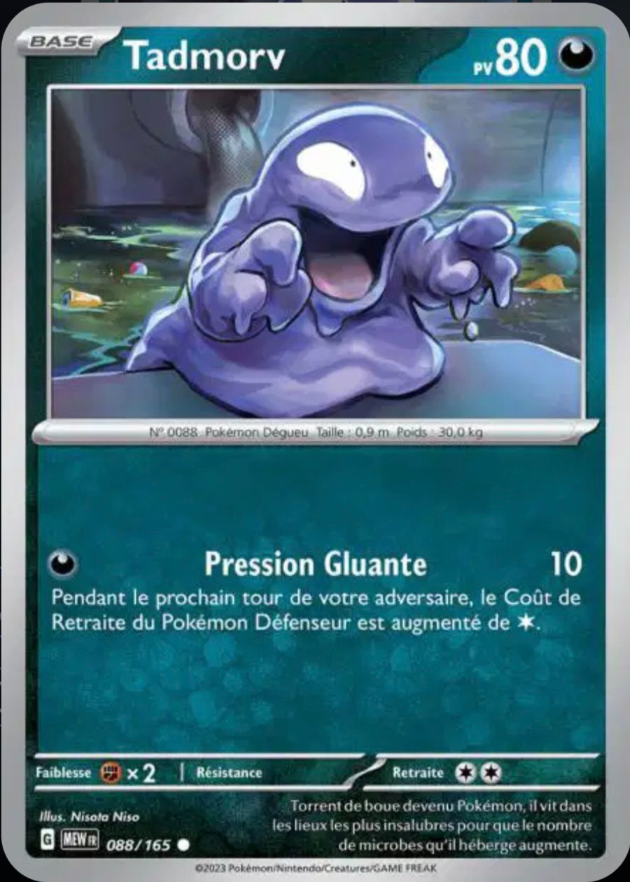 Carte Pokémon Tadmorv Commune 88/165 - Pokémon 151