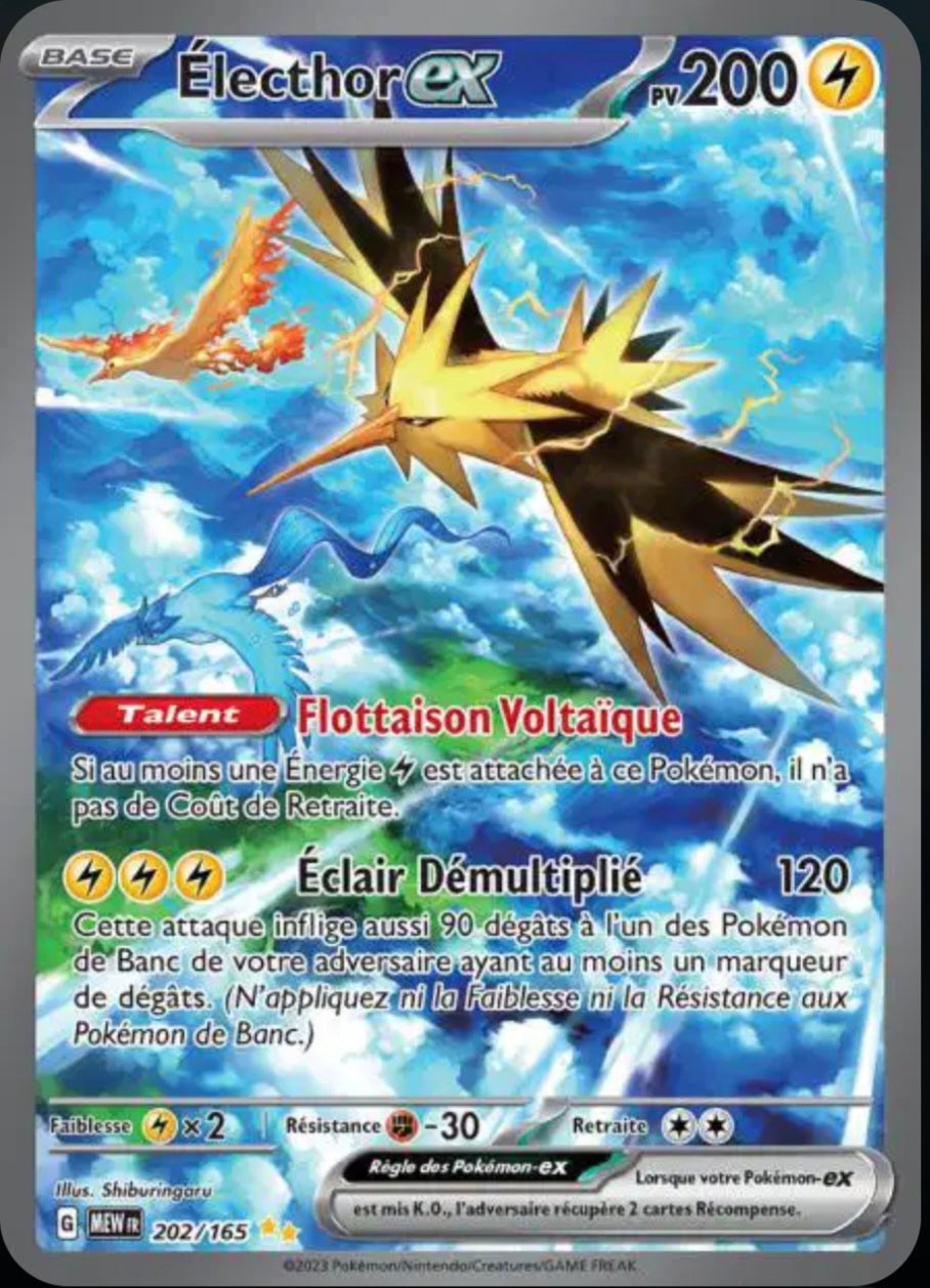Carte Pokémon Electhor Alternative 202/165 - Pokémon 151