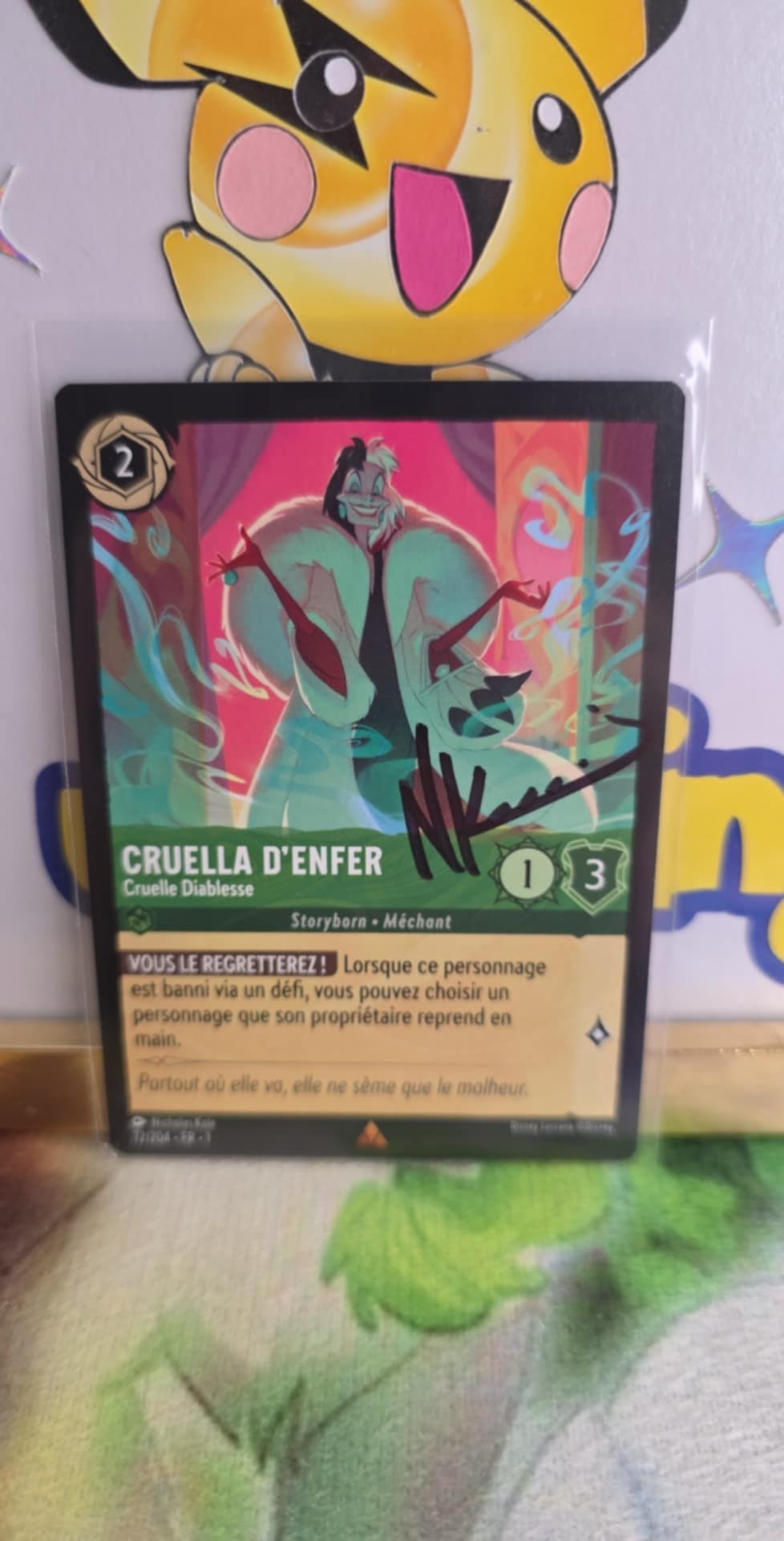 Cruella d'enfer - Cruelle Diablesse 72/204 Rare Signée