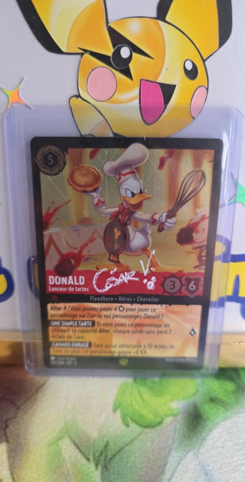 Donald - Lanceur de Tartes 107/204 Légendaire Foil Signée