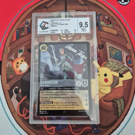 Cendrillon - Cœur vaillant - 177/204 Super Rare Foil Signée CCC 9.5