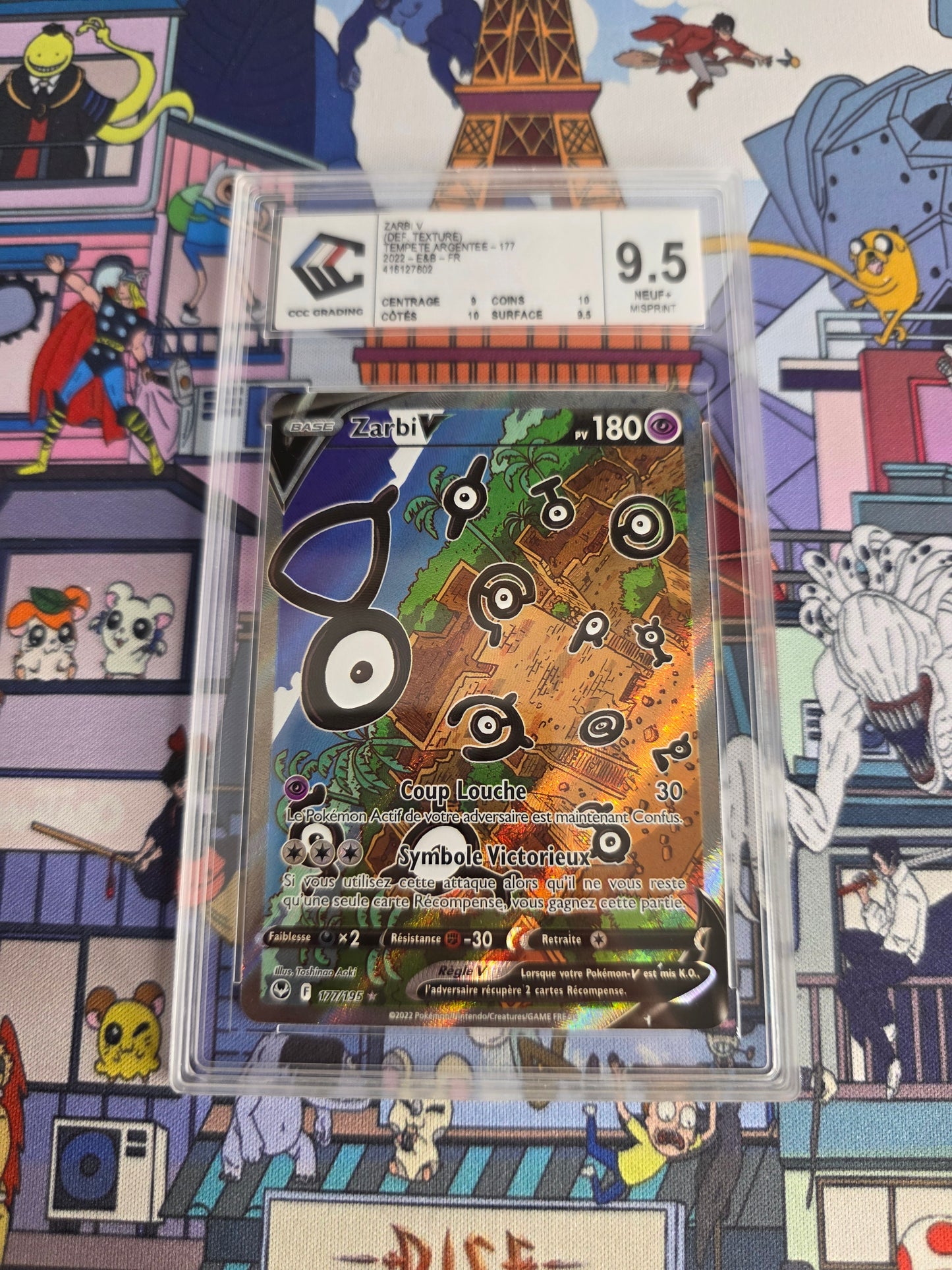 ZARBI V ALTERNATIVE MISPRINT TEMPETE ARGENTEE CCC 9.5