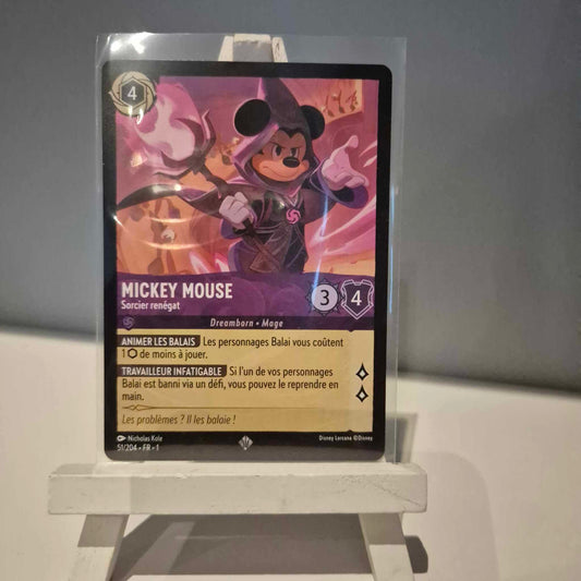 Mickey Mouse Sorcier Renégat - Super Rare 51/204