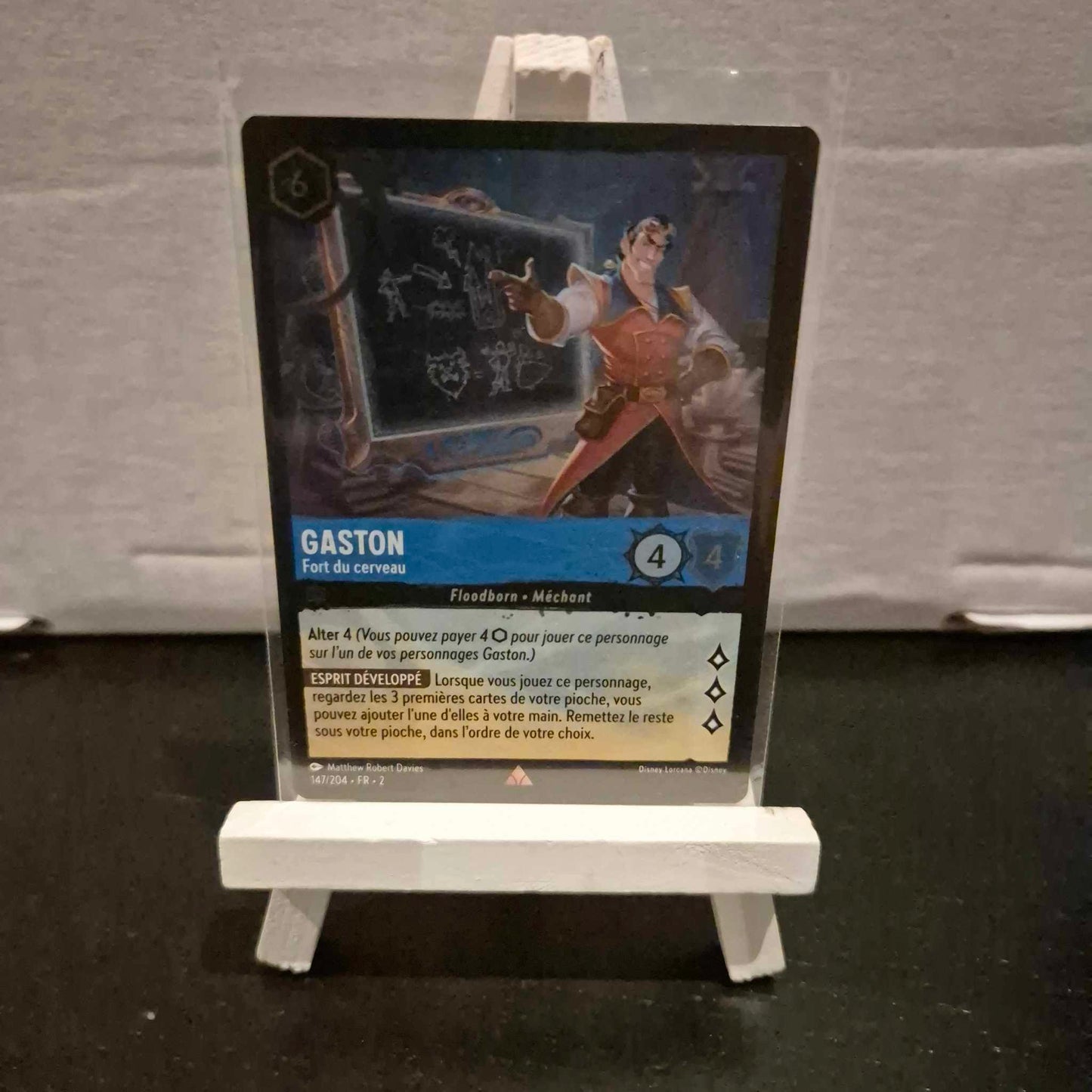 Gaston fort du cerveau - Rare 147/204