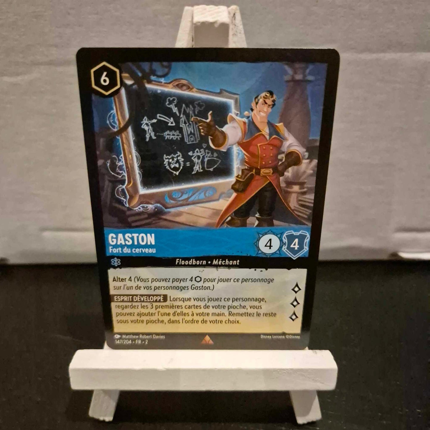 Gaston fort du cerveau - Rare 147/204