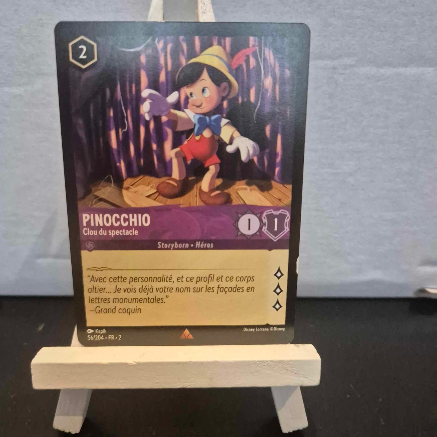 Pinocchio Clou du Spectacle - Rare 56/204