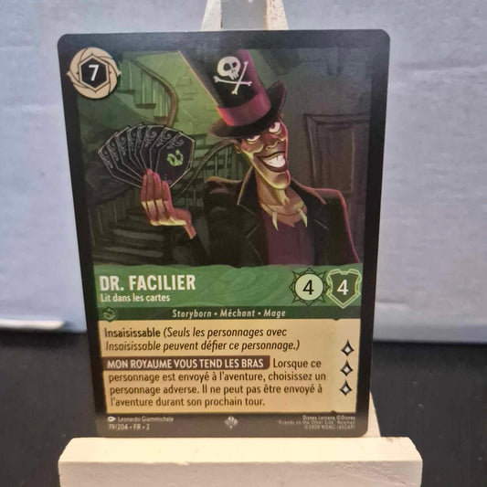 DR Facilier Lit dans les Cartes - Super Rare 79/204