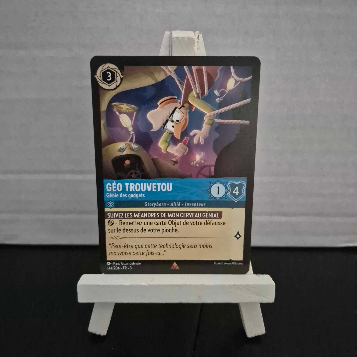 Géo Trouvetou Génie des gadgets - Rare 144/204