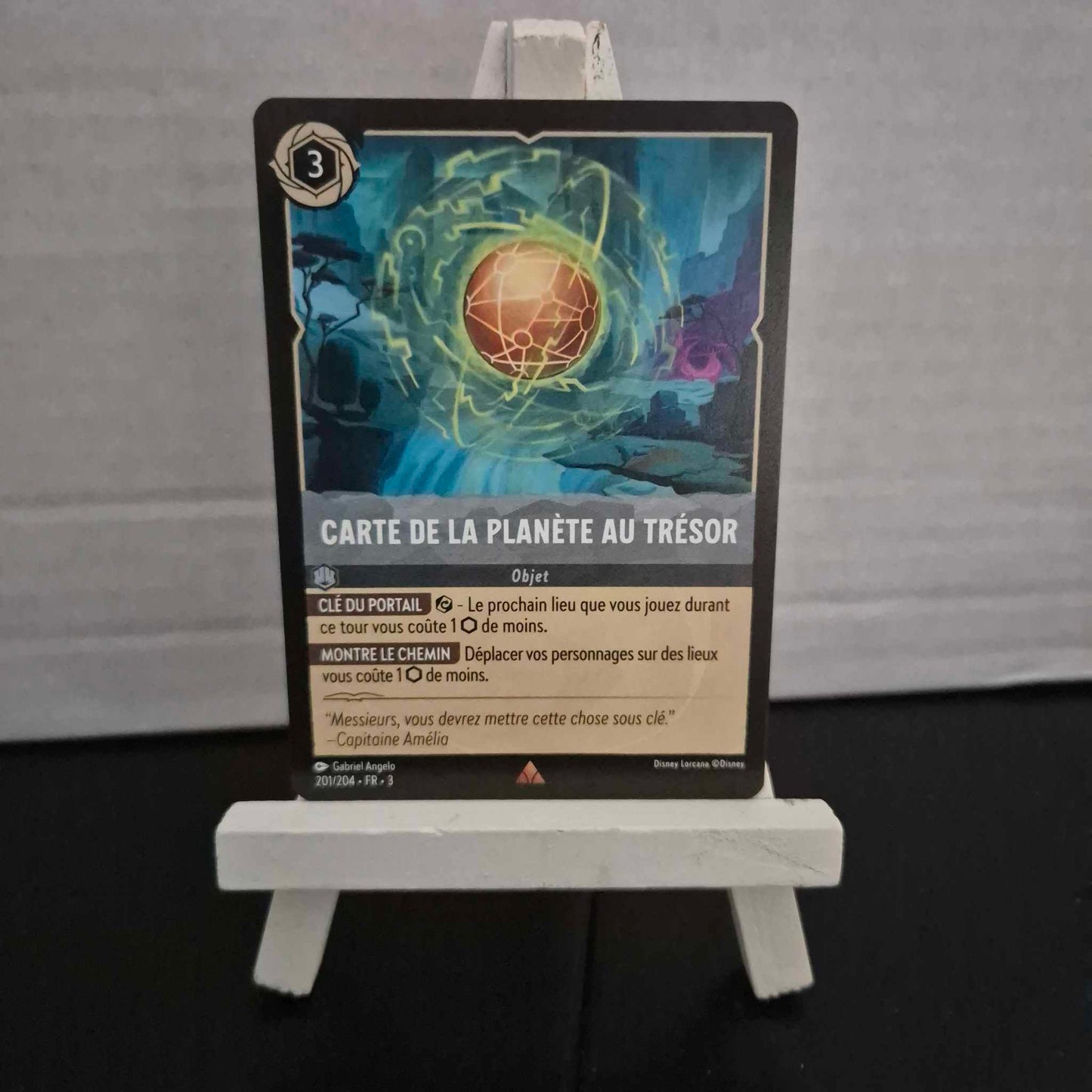 Carte de la Planète au Trésor - Rare 201/204