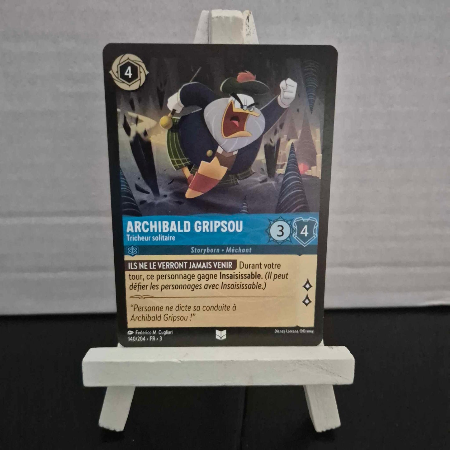 Archibald Gripsou Tricheur solitaire - Inhabituelle 140/204