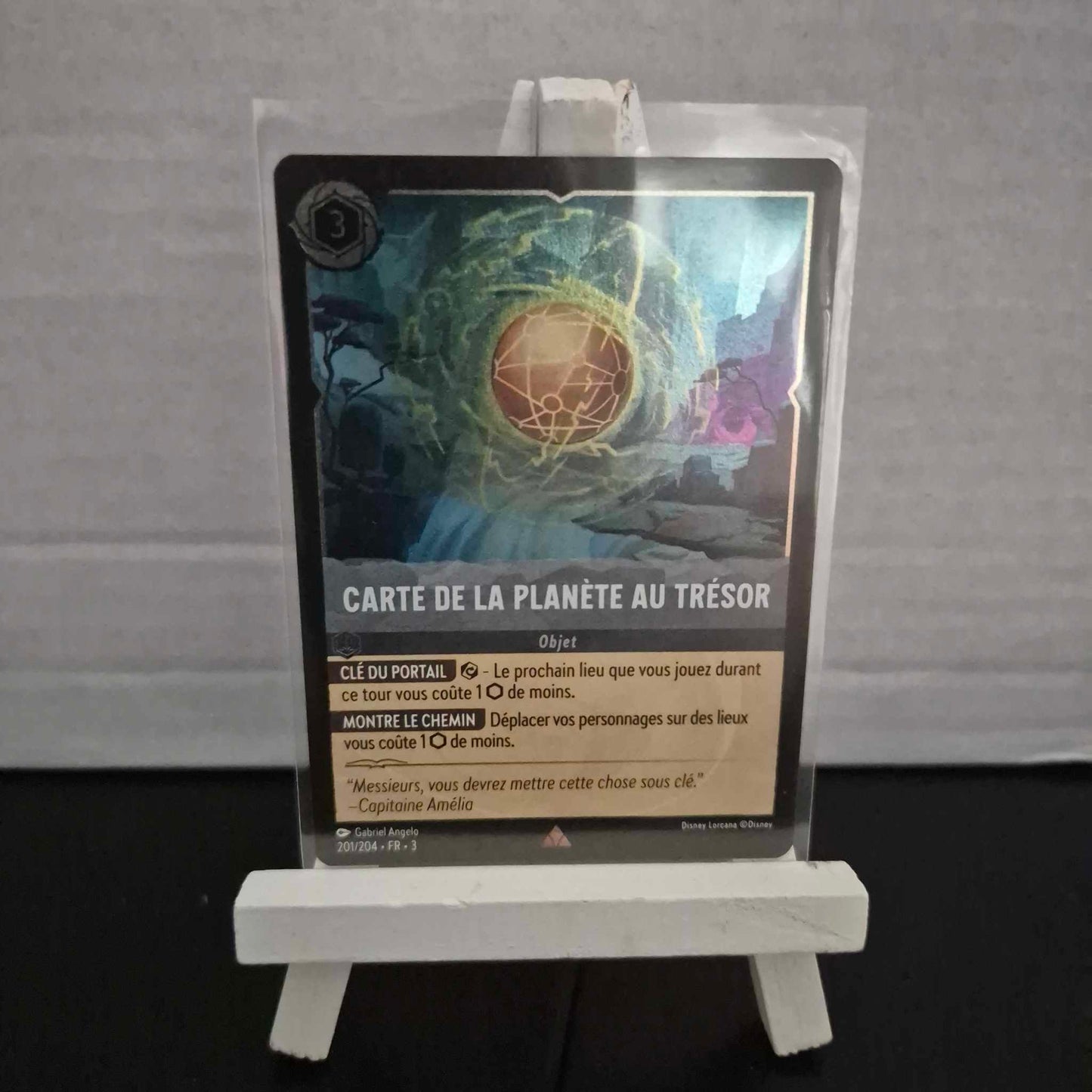 Carte de la Planète au Trésor - Rare 201/204