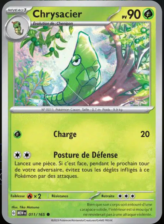 Carte Pokémon Chrysacier Commune 11/165 - Pokémon 151