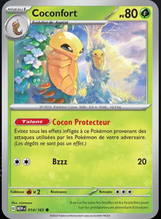 Carte Pokémon Coconfort Commune 14/165 - Pokémon 151