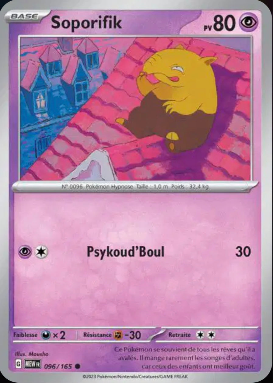 Carte Pokémon Soporifik Commune 96/165 - Pokémon 151