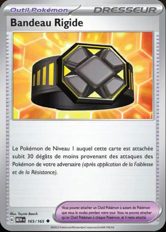 Carte Pokémon Bandeau Rigide Peu Commune 165/165 - Pokémon 151