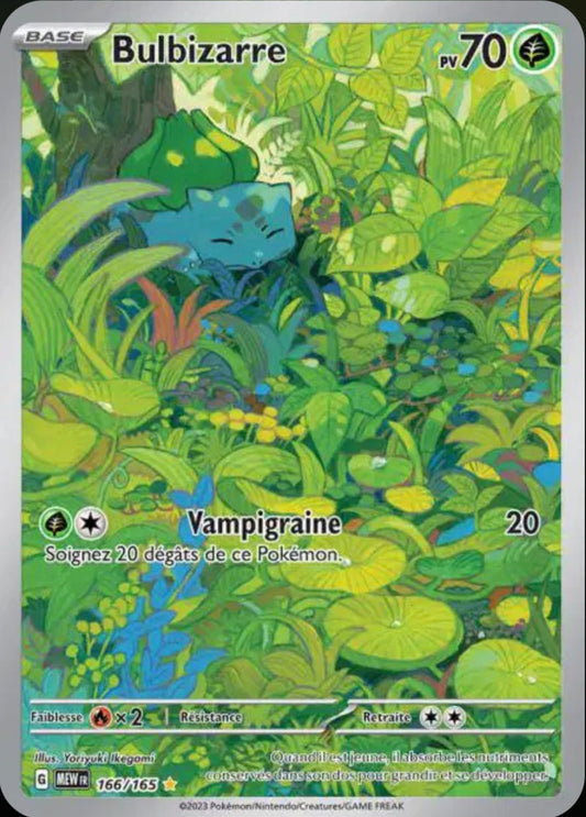 Carte Pokémon Bulbizarre AR 166/165 - Pokémon 151