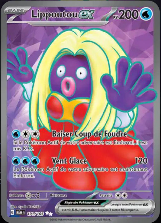 Carte Pokémon Lippoutou Full Art 191/165 - Pokémon 151