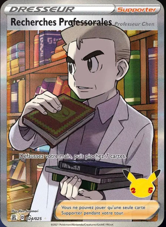 Carte Pokémon Recherches Professorales Stamp Célébrations Full Art 024/025 - Célébrations