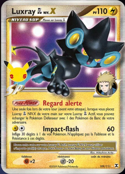 Carte Pokémon Luxray GL Niv X Ultra Rare 109/111 - Célébrations